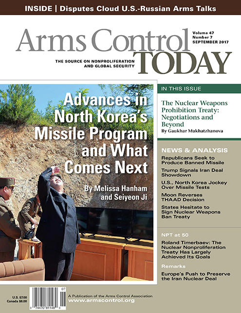 Arms Control Association The Authoritative Source On Arms Control Since 1971